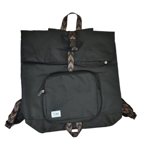 Toms Handbags - TOMS Stand-up Gray Solid Canvas Backpack